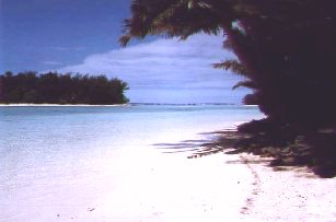 Stranden på Rarotonga